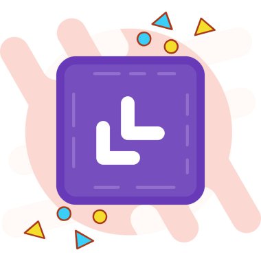 Tek bir harf simgesinin vektör illüstrasyonu