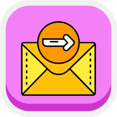 Zarf simgesi. e-posta sembolü ve harf teması. Renkli tasarım. vektör illüstrasyonu