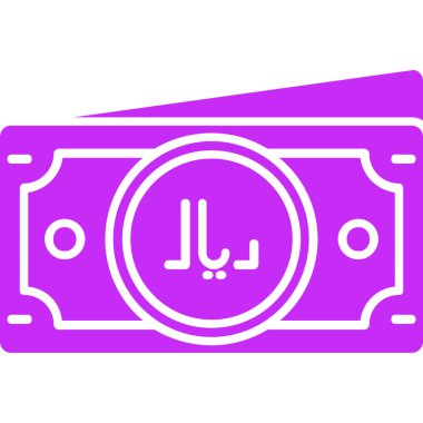 Banknotes simgesi, vektör illüstrasyonu