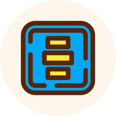 bar. Web simgesi basit illüstrasyon