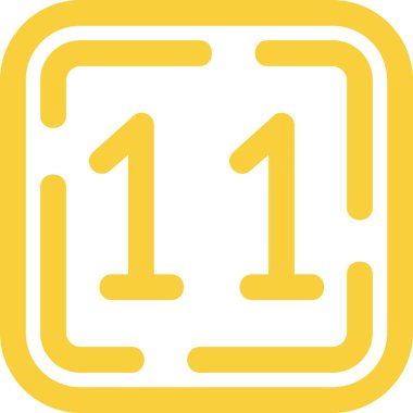 1 numaralı işaret simgesi, vektör illüstrasyonu