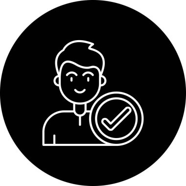 Vektör Avatar Simgesi illüstrasyonu