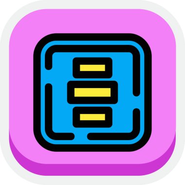 Bir b simgesinin vektör illüstrasyonu