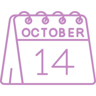 Takvim simgesi, vektör çizimi