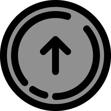 ok düğmesi simgesi ana hat biçiminde