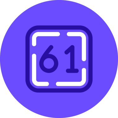 Kişisel ve ticari kullanım için 7 numaralı vektör simgesi simgesi vektör çizimi..