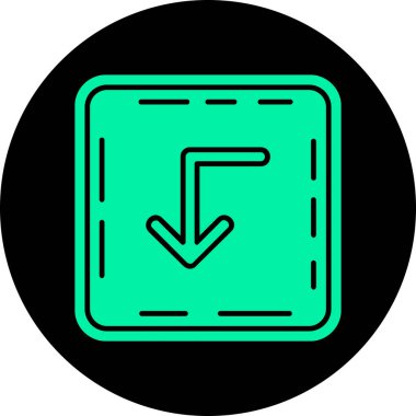 Ok. Web simgesi basit illüstrasyon