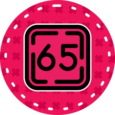 şanslı çip simgesi, basit vektör çizimi