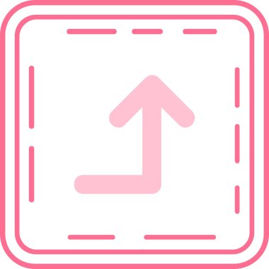 ok aşağı vektör simgesi dış hat biçiminde