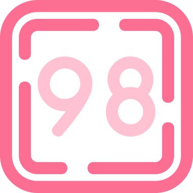 9 9 simgesinin vektör illüstrasyonu