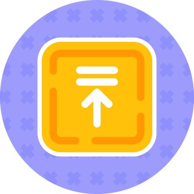 ok yönü konumu simgesi doldurulmuş ana hatlar biçiminde