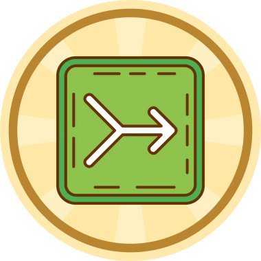 Pusula. Web simgesi basit illüstrasyon