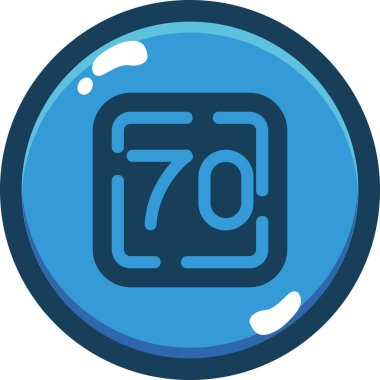 Tek bir simgenin vektör illüstrasyonu