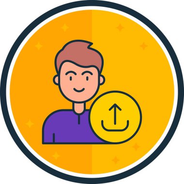 man simgesi, vektör illüstrasyonu