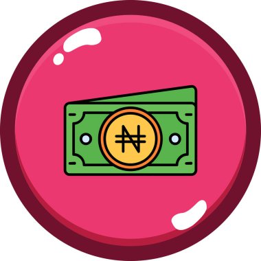 Para için. Web simgesi basit illüstrasyon