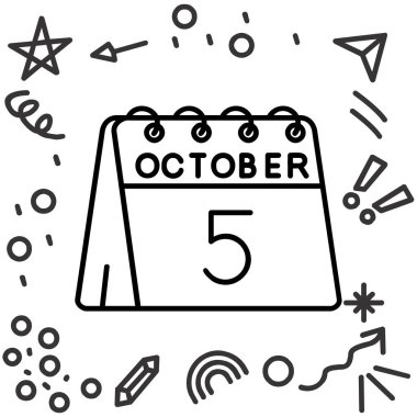 Çizgi roman tarzında Eylül takvimi simgesi. vektör illüstrasyonu