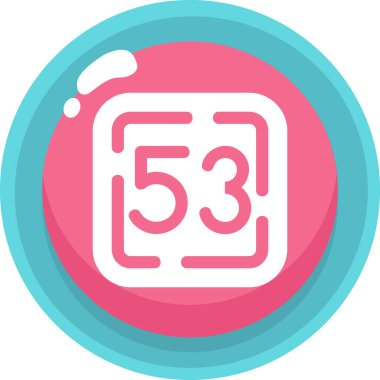 Takvim. Web simgesi basit illüstrasyon