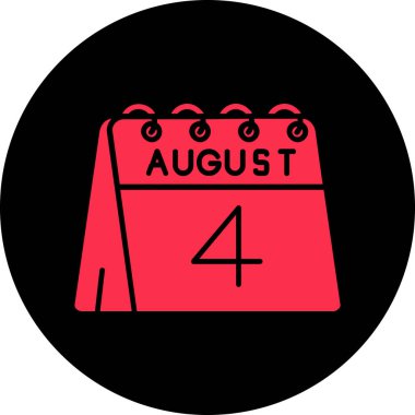 Takvim simgesinin vektör illüstrasyonu