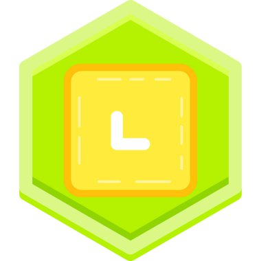 Saat. Web simgesi basit illüstrasyon