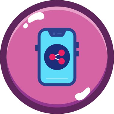 Akıllı saat simgesinin vektör çizimi