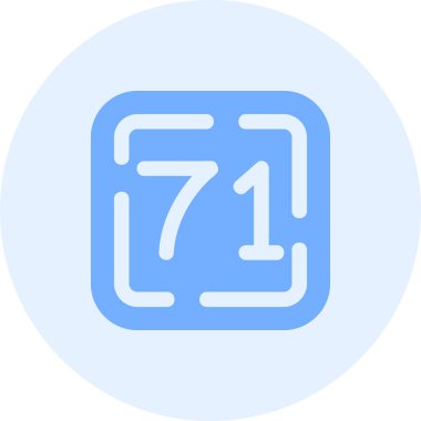 Yedi numaralı simgenin vektör illüstrasyonu