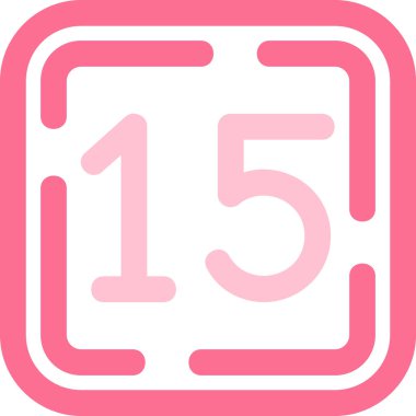 5 numaralı simge vektör illüstrasyonu