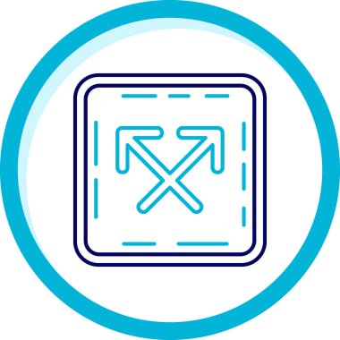 Bir çapraz simgenin vektör illüstrasyonu