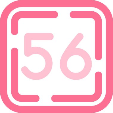 5 5 numara 6 simge tasarımı, 5 6 numara 6 vektör grafik şablonu