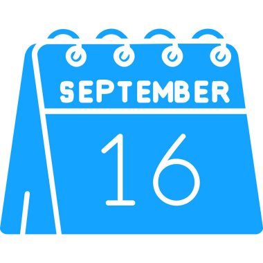 10 Eylül - Düz renk çizgisi simgesi