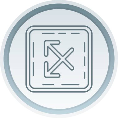 Çizgi vektöründe sol yön ok simgesi