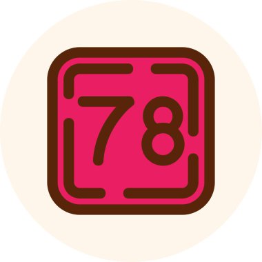 Çikolata parçacıklı ikon. vektör illüstrasyonu