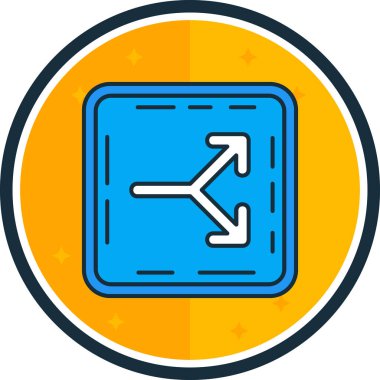 Ok. Web simgesi basit illüstrasyon