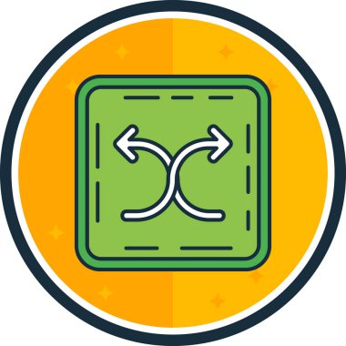 Modern bir simgenin vektör illüstrasyonu