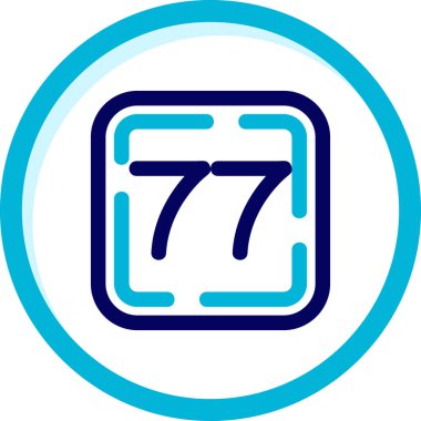 Takvim simgesinin vektör illüstrasyonu