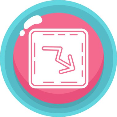 Modern bir simgenin vektör illüstrasyonu