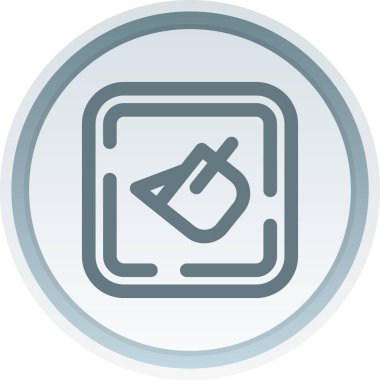 trend biçimi izole edilmiş arkaplanda fırça simgesi