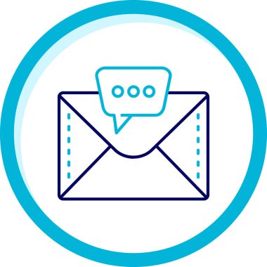 E- posta simgesinin vektör illüstrasyonu