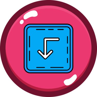 Modern b 'nin vektör illüstrasyonu eksik simgesi