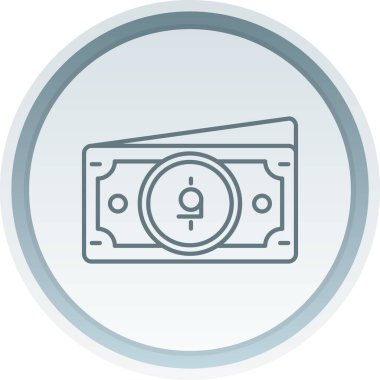 vektör para simgesi illüstrasyonu