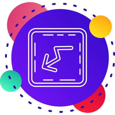 Beyaz çizgi futbol sahası simgesi beyaz arkaplanda izole edildi. Futbol topu. Futbol sahası. Spor takımı oyunu. kare düğmesi. vektör.