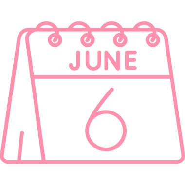 Takvim simgesi vektör illüstrasyonu