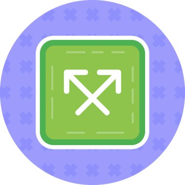 Yön ok ikonu vektör illüstrasyonu