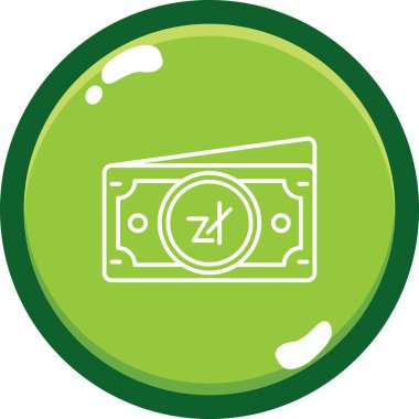 Dolar. Web simgesi basit illüstrasyon