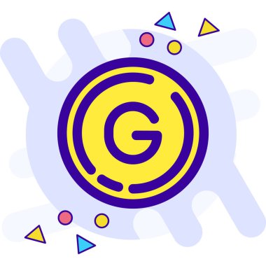 Bir g harfinin vektör illüstrasyonu