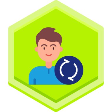 insan avatar vektör simgesi