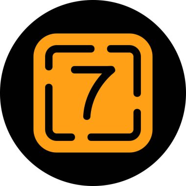 7 numaralı simge sembolü tasarımı