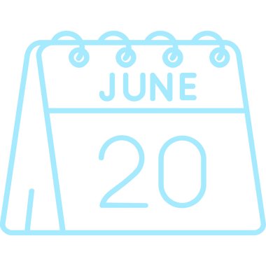 Tek bir takvim simgesinde Haziran 'ın 10' uncu günü