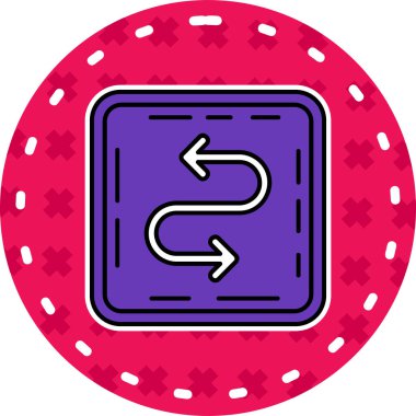 Ok ve poker çipli kumarhane çipinin vektör çizimi