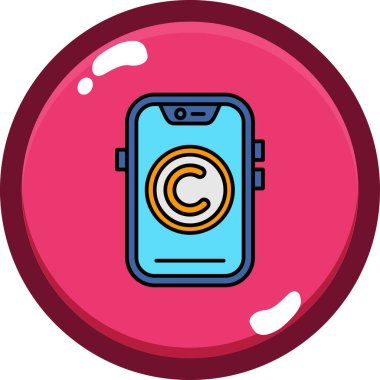 Akıllı telefon vektör modern simgesi