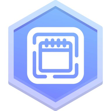 Takvim simgesi vektör illüstrasyonu